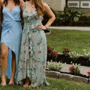 ASTR the Label Blue Floral Formal Dress size M